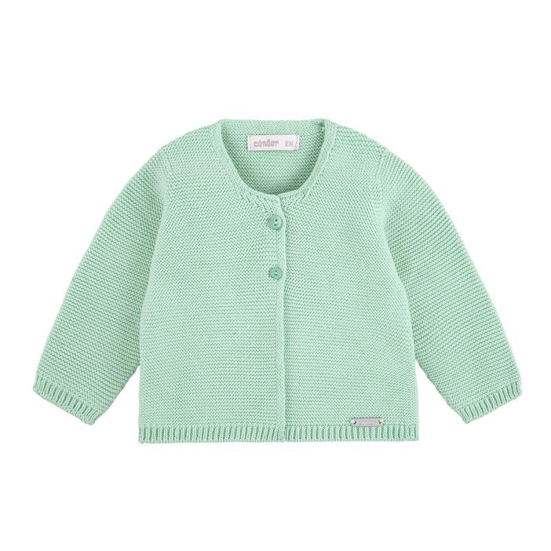 Chaqueta larga punto bobo 