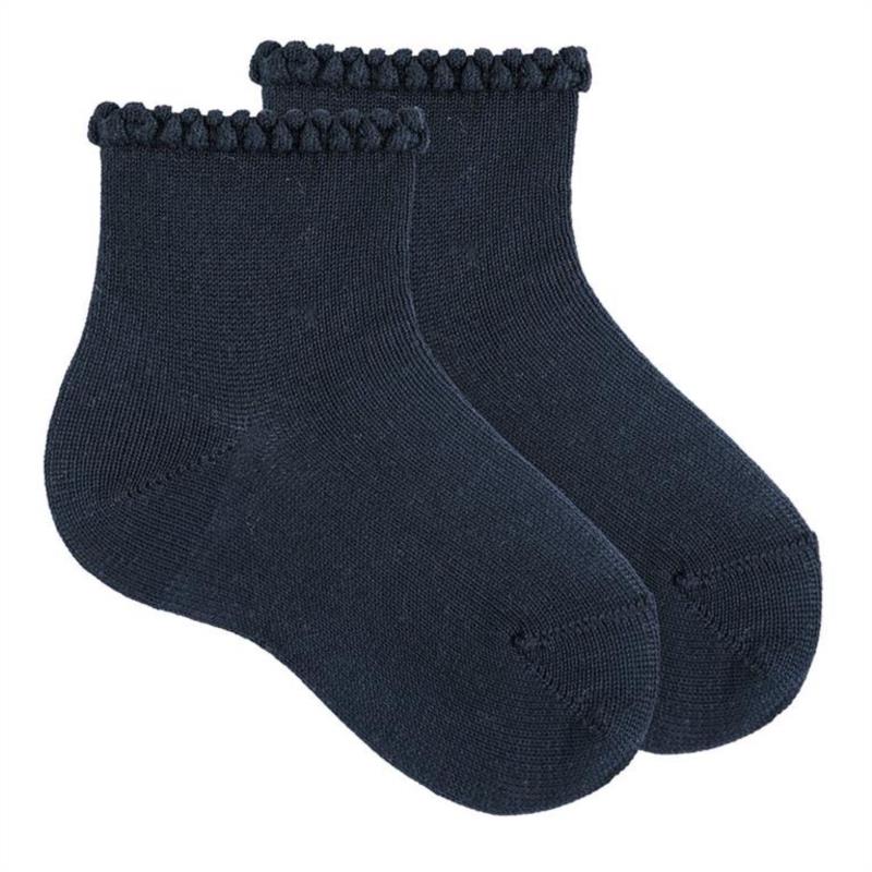  Calcetines cortos con el puño labrado