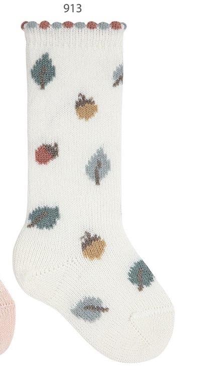 Calcetines altos mezcla lana Merino otoño