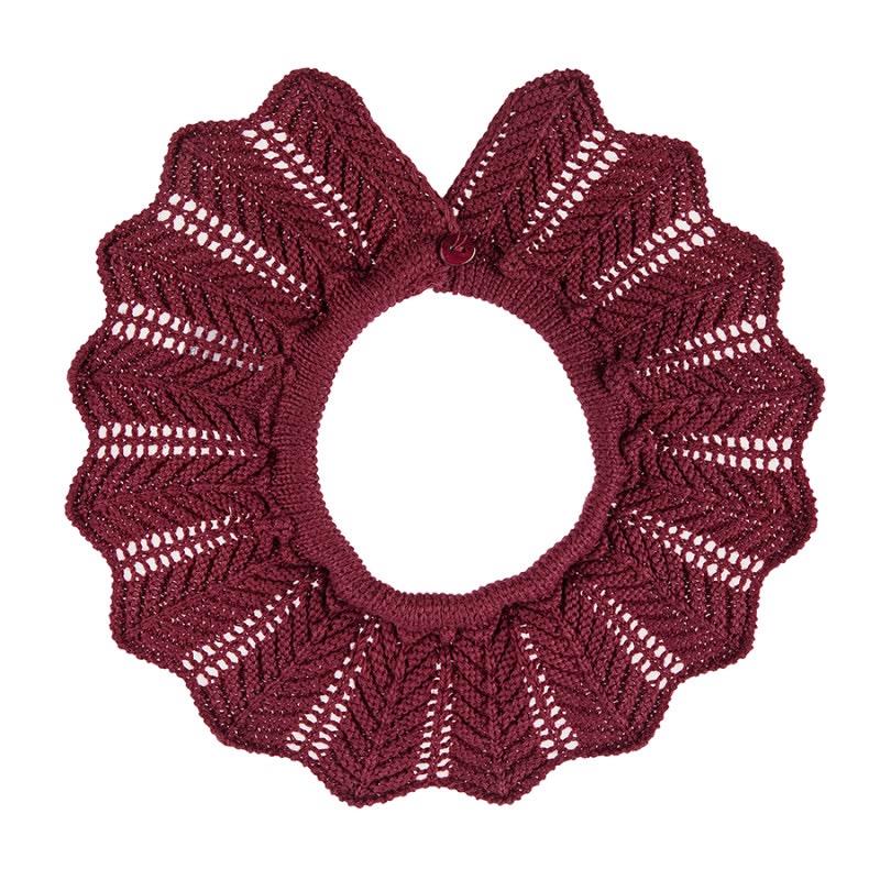 Cuello punto links calado 