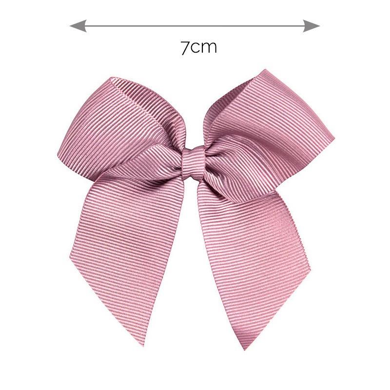Pinza para el cabello con lazo de grogrén ROSA PALO