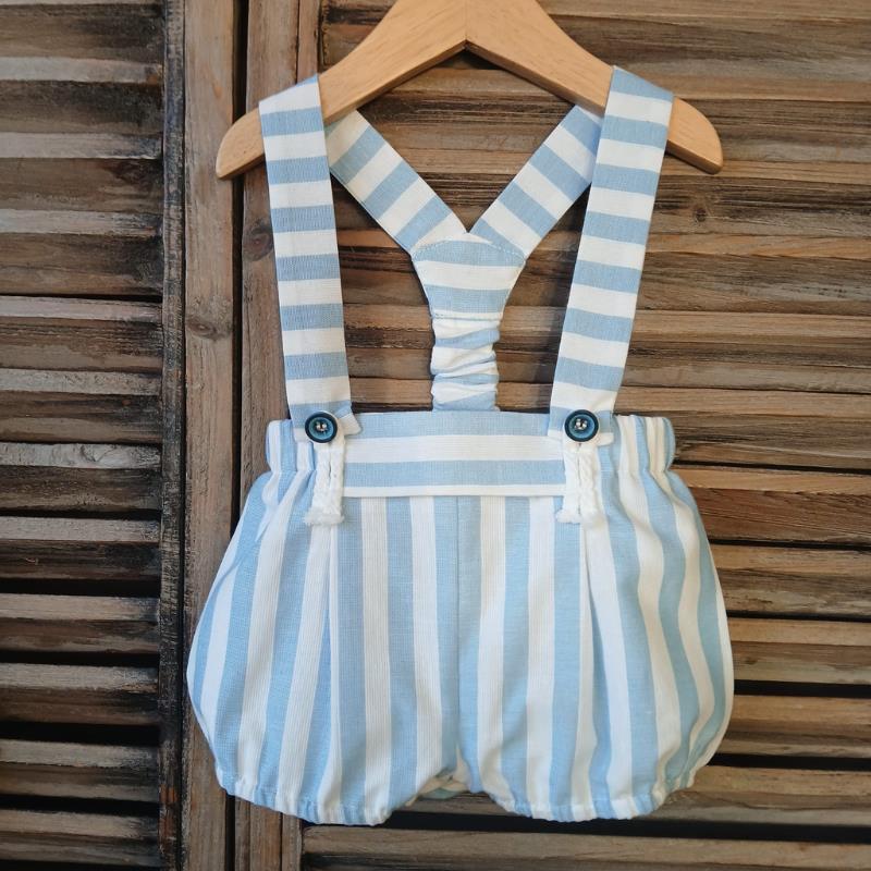 Conjunto niño miranda rayas azul