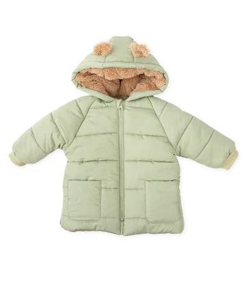 PARKA CON CAPUCHA VERDE