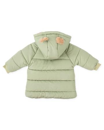PARKA CON CAPUCHA VERDE