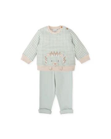 CONJUNTO 2 PZAS. AGUAMARINA ERIZO