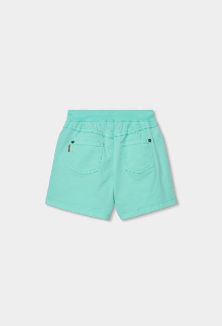 Bermudas algodón verde agua