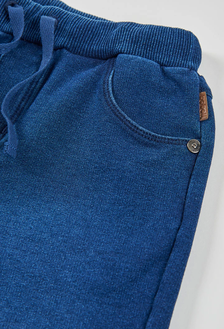  Bermudas felpa denim de niño