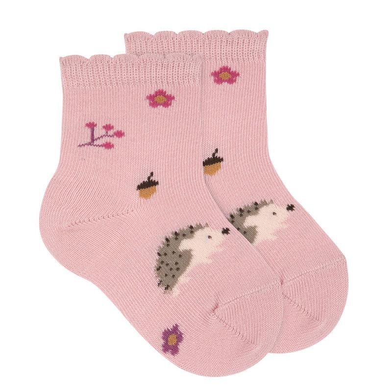 Calcetines fantasía erizo ROSA PALO