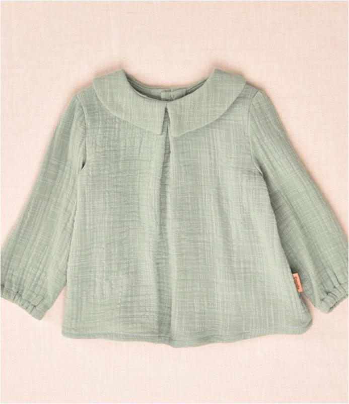 Camisa VERDE cuello COCOTE