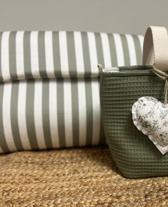 Saco silla rayas verde 