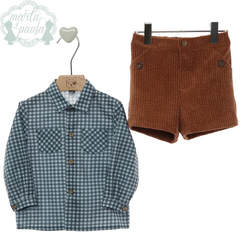 Conjunto niño camisa y pantalón MARTA Y PAULA