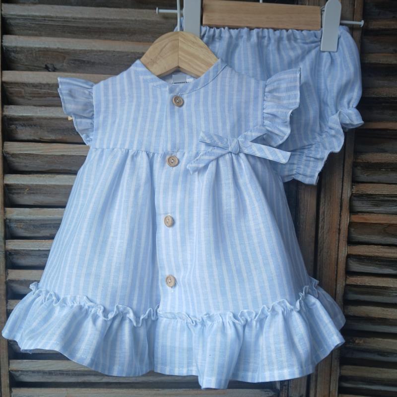 Jesusito rayas celeste