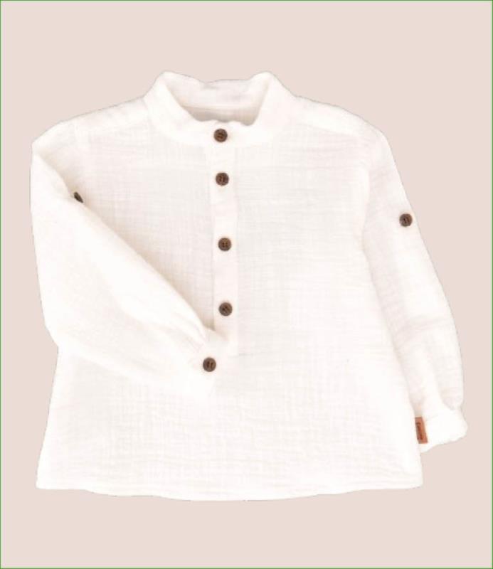 Camisa lino blanca cocote